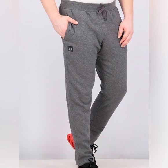 Under Armour Gray Rival Fleece Jogger Pants M - Picture 1 of 6